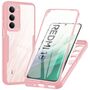 F�r Xiaomi Redmi 15 5G / 4G Full Body 360 Acryl Hybrid TPU H�lle Rosa