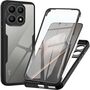 F�r Xiaomi 15T Full Body 360 Grad Acrylic Hybrid TPU H�lle Schwarz