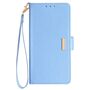 F�r Xiaomi Redmi 15C 5G / 4G Crossbody Kunstleder Wallet H�lle Blau