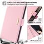 F�r Xiaomi Redmi 15C 5G / 4G Crossbody Kunstleder Wallet H�lle Rosa