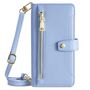 F�r Xiaomi Redmi 15C 5G / 4G Crossbody Kunstleder Wallet H�lle Blau