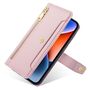 F�r Xiaomi Redmi 15C 5G / 4G Crossbody Kunstleder Wallet H�lle Rosa
