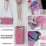 F�r Samsung Galaxy A17 5G Crossbody Kunstleder Schutz Tasche Rosa