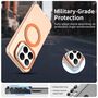 F�r Xiaomi 15T Pro 5G Candy Design Magsafe Hybrid Schutzh�lle Orange