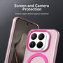 F�r Xiaomi 15T Pro 5G Candy Design Magsafe Hybrid Schutzh�lle Pink