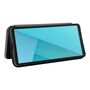 F�r Sony Xperia 10 VII Carbon Faser Textur Flip Schutz H�lle Schwarz