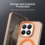 F�r Xiaomi 15T 5G Candy Design Magsafe Hybrid TPU Schutzh�lle Orange