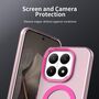 F�r Xiaomi 15T 5G Candy Design Magsafe Hybrid TPU Schutzh�lle Pink