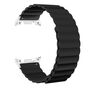 F�r Samsung Galaxy Watch 8 / 8 Classic Magnet Silikon Armband Schwarz