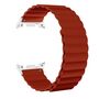 F�r Samsung Galaxy Watch 8 / 8 Classic Magnet Silikon Armband Rot