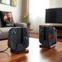 F�r Nintendo Switch 2 4-in-1 Controller Ladestation mit RGB Schwarz