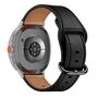 F�r Samsung Galaxy Watch 8 / 8 Classic Echt Leder Armband Schwarz