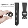 F�r Samsung Galaxy Watch 8 / 8 Classic Echt Leder Armband Schwarz