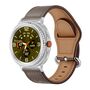 F�r Samsung Galaxy Watch 8 / 8 Classic Echt Leder Armband Dunkelbraun
