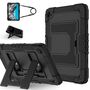 F�r Samsung Galaxy Tab A11 Plus Silikon Hybrid PC Holder H�lle Schwarz
