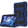 F�r Samsung Galaxy Tab A11 Plus Silikon Hybrid PC Holder H�lle D-Blau