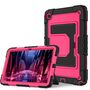 F�r Samsung Galaxy Tab A11 Plus Silikon Hybrid PC Holder H�lle Pink