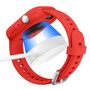 F�r Huawei Watch Fit 4 Soft Silikon Schutz H�lle Geh�use Rot