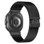 F�r Samsung Galaxy Watch 8 / 8 Classic Milan Edelstahl Armband Schwarz