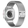 F�r Samsung Galaxy Watch 8 / 8 Classic Milan Edelstahl Armband Silber
