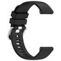 Silikon Armband f�r Garmin Venu 4 41mm Liquid Glossy Design mit Silber Schnalle