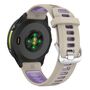 F�r Garmin Forerunner 970 Silikon Armband Silber Schnalle Beige / Lila