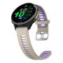 F�r Garmin Forerunner 970 Silikon Armband Silber Schnalle Beige / Lila