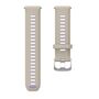 F�r Garmin Forerunner 970 Silikon Armband Silber Schnalle Beige / Lila