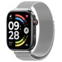 F�r Xiaomi Redmi Watch 6 Milanese Magnet Edelstahl Armband Silber