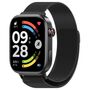 F�r Xiaomi Redmi Watch 6 Milanese Magnet Edelstahl Armband Schwarz