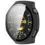 F�r Huawei Watch GT 6 Pro Kunststoff H�lle + 9H Glas Frosted Schwarz
