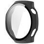 F�r Huawei Watch GT 6 Pro Kunststoff H�lle + 9H Glas Frosted Schwarz