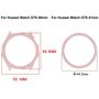 F�r Huawei Watch GT 6 41mm Kunststoff Half Schutz H�lle Transparent