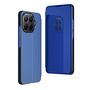 F�r Xiaomi 15T Pro Kunstleder View Spiegel Wake UP Smart H�lle Blau