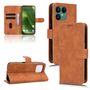 F�r Fairphone 6 Kunstleder Skin Feel Book Wallet Tasche H�lle Braun