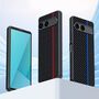 F�r Sony Xperia 10 VII Kunststoff Carbon Fiber Textur H�lle Schwarz
