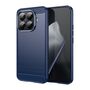 F�r Xiaomi 15T Pro 5G Carbon Brushed Design TPU Schutz H�lle Blau