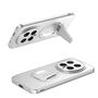 F�r Honor Magic 8 Pro Kunststoff MagSafe Folding Halter H�lle Silber