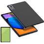 F�r Lenovo Idea Tab 11 Zoll TPU Silikon Schutz H�lle Schwarz + H9 Glas