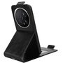 F�r Honor Magic 8 Pro Magnetische Flip Kunstleder Schutz H�lle Schwarz