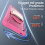 F�r Samsung Galaxy Tab A11 360 Grad Rotation Heavy Hybrid H�lle Pink