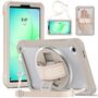 F�r Samsung Galaxy Tab A11 360 Grad Rotation Heavy Hybrid H�lle Beige
