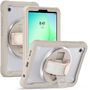 F�r Samsung Galaxy Tab A11 360 Grad Rotation Heavy Hybrid H�lle Beige
