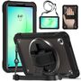 F�r Samsung Galaxy Tab A11 360 Grad Rotation Heavy Hybrid H�lle Schwarz