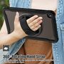 F�r Samsung Galaxy Tab A11 Plus 360 Grad Rotation Hybrid H�lle Schwarz