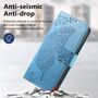 F�r Xiaomi Redmi 15C 5G / 4G Kunstleder Schmetterling Book H�lle Blau