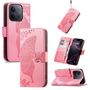F�r Xiaomi Redmi 15C 5G / 4G Kunstleder Schmetterling Book H�lle Pink