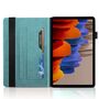 F�r Samsung Galaxy Tab S10 Lite / S10 FE Baum Kunstleder Tasche Blau