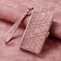 F�r Xiaomi Redmi 15C 5G / 4G Kunstleder Design Zipper Book H�lle Rosa
