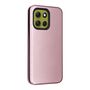 F�r Motorola Moto G86 5G Carbon Faser Textur Flip Schutz H�lle Rosa